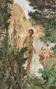 Anders Zorn Svenska: Jollen oil painting